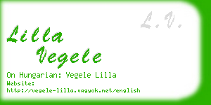 lilla vegele business card